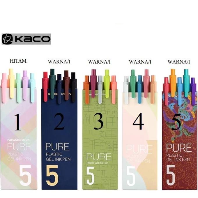 

TERLARIS Youpin KACO Sign Pen Durable 0.5mm 5pcs/Pack - PULPEN PENA - TINTA WAR/PULPEN GEL/PULPEN LUCU/PULPEN 1 PACK/PENSIL WARNA/PENSIL 2B/PENGHAPUS JOYKO/PENGHAPUS LUCU/RAUTAN PENSIL PUTAR/RAUTAN ELEKTRIK/SPIDOL WARNA/SPIDOL PERMANEN/SPIDOL