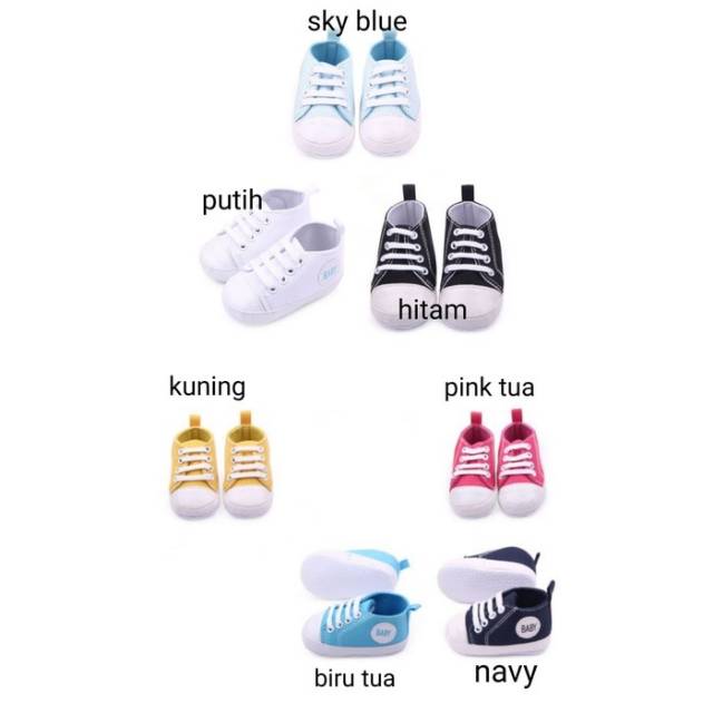 Sepatu prewalker kets untuk bayi laki dan perempuan ok  good quality