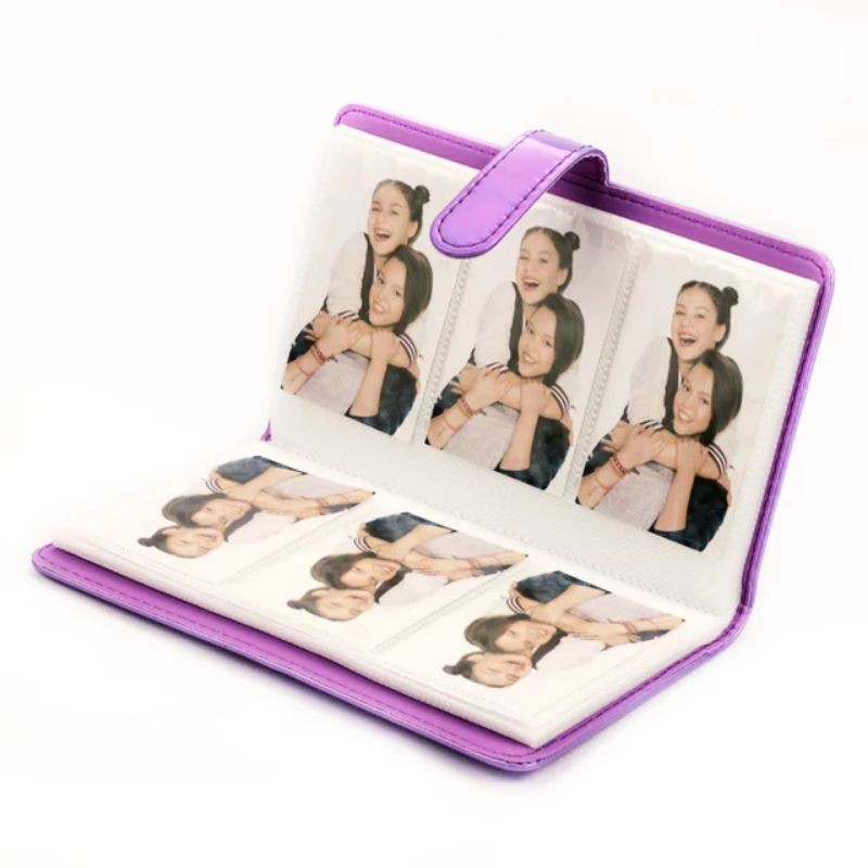 Album foto instax mini / Photocard isi 96 holographic pink white and purple