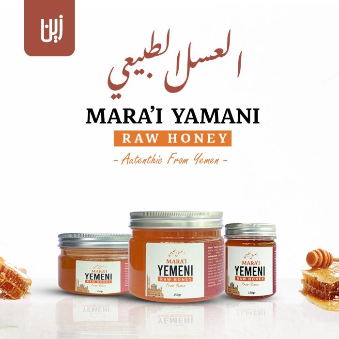 Madu Marai Yaman Asli Zeen Mara'i Yemeni Raw Honey Premium Original - ANTIOKSIDAN - MADU IMUNITAS TUBUH - STAMINA - ATASI LAMBUNG - ATASI INFEKSI SALURAN PERNAFASAN, ASAM LAMBUNG - GANGGUAN PENCERNAAN