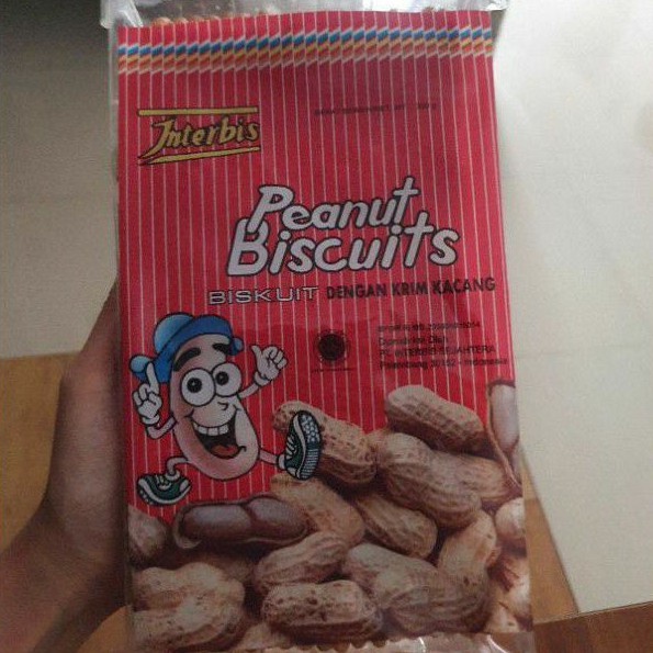 

Interbis biskuit krim PEANUT KACANG / PINEAPPLE NENAS 300gr.