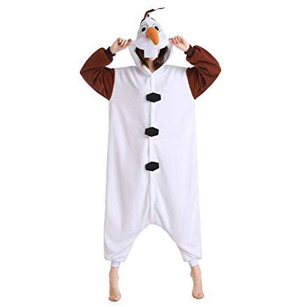 BAJU ONESIE BONEKA OLAF FROZEN KOSTUM PESTA COSPLAY