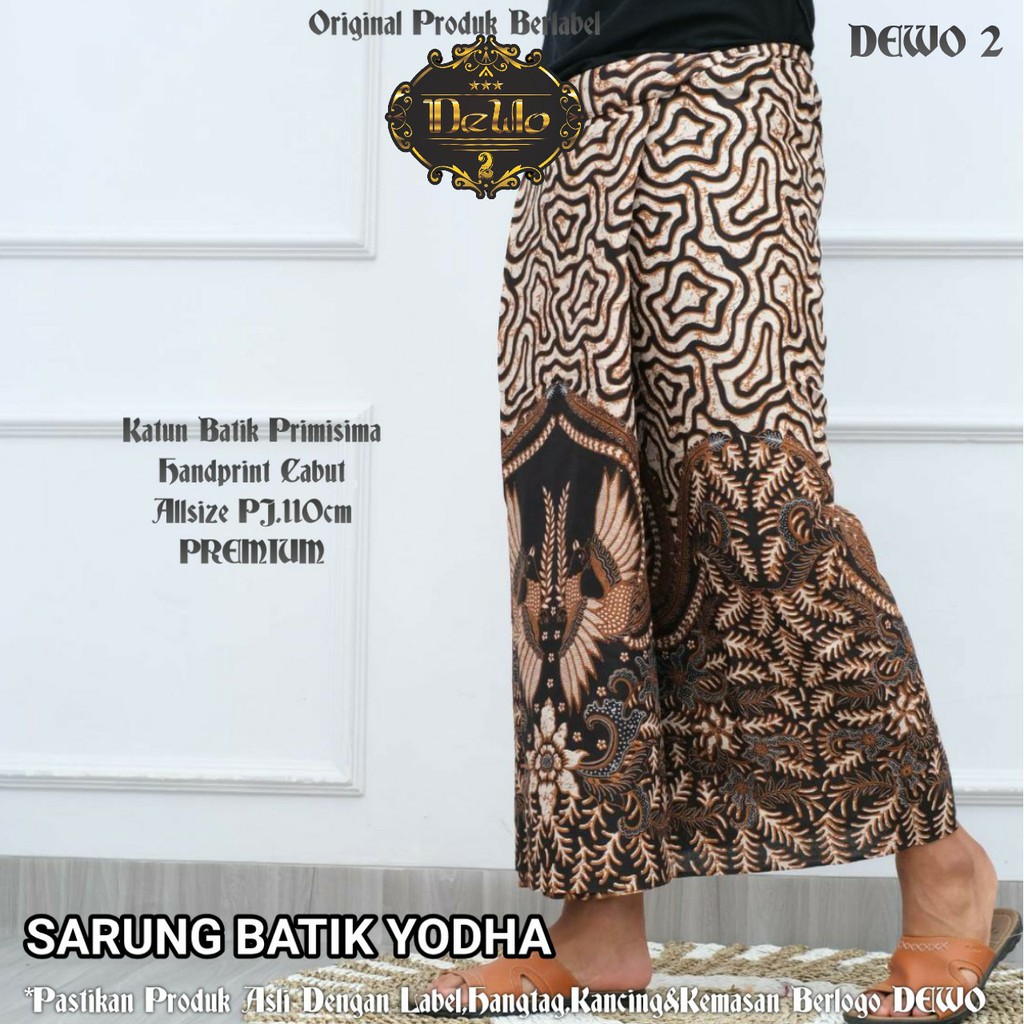 SARUNG BATIK YODHA DEWO SARUNG BATIK PRIA SOLO MODERN PREMIUM KATUN HALUS GUNUNGAN SOGAN KUKU MACAN 2 AKHWAN TULASAN TARA GEBER IRENG SOGAN PETRA BINTANG HITAM WAYANG PRIJANTO GEREMAR BRAMANTI KUNCORO IRENGAN BATIK SOLO AMANAH BATIKSOLOAMANAH GITARJA