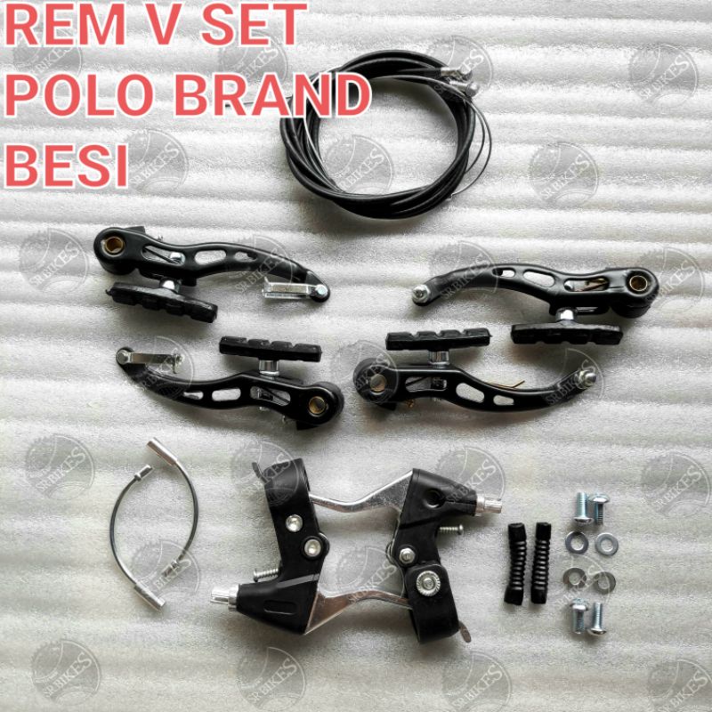 Rem V Set / V Brake Set Sepeda MTB CTB BMX. POLO BRAND