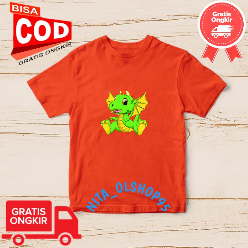 baju anak karakter lucu, baju anak dino , baju anak terlaris terbaru