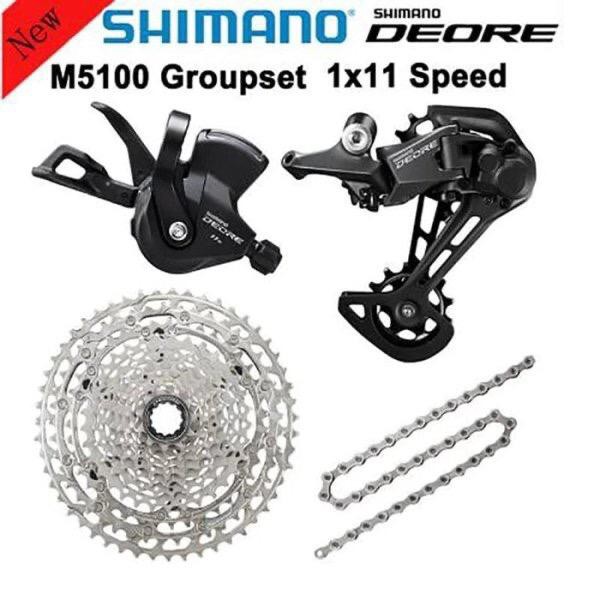 SHIMANO DEORE GS-M5100 1x11-Speed Mini Groupset Sepeda MTB