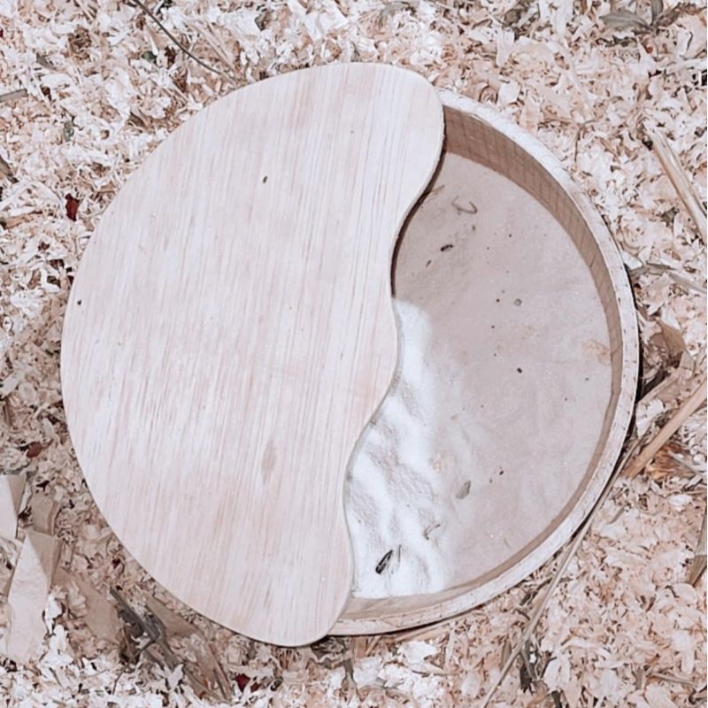Circle Sand Box - Sand Box Hamster | Alextine Small Pets