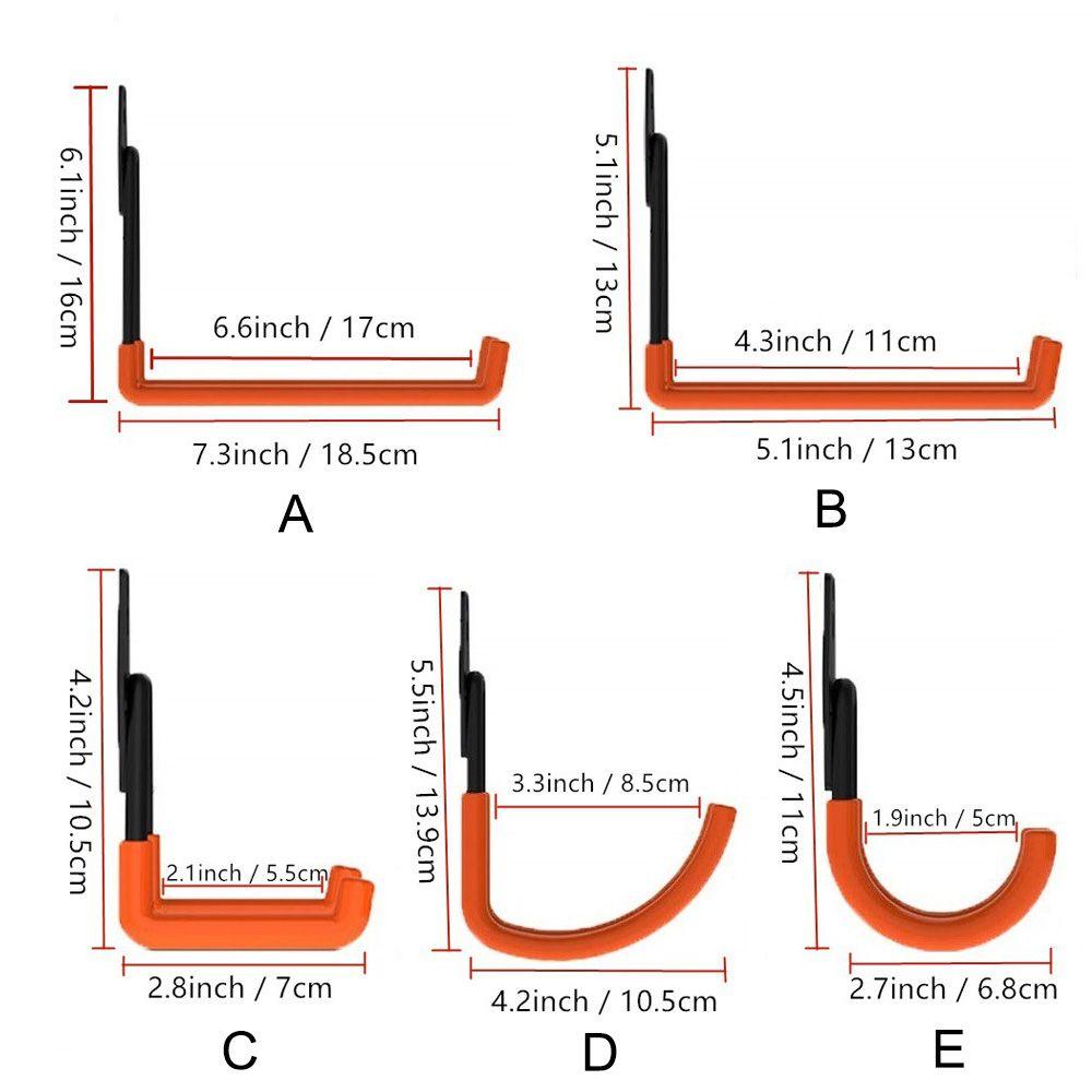 CHOOKYY Kait Penyimpanan Garasi Utility Ladder Steel Hanger Rack