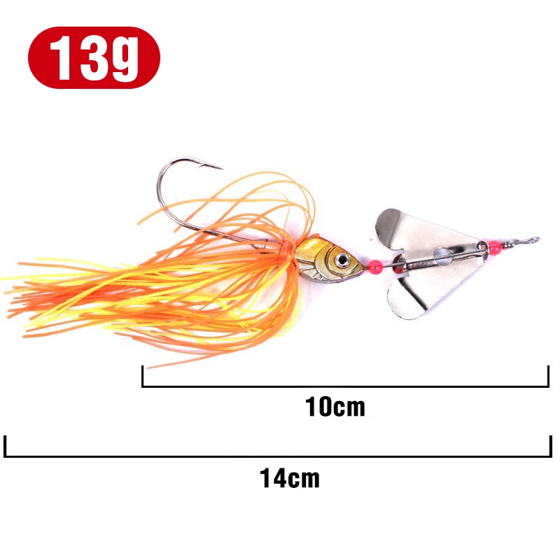 Umpan Pancing Tiruan Bentuk Ikan Bermata 3D Bahan Karet Berat 13g / 14cm 5 Warna