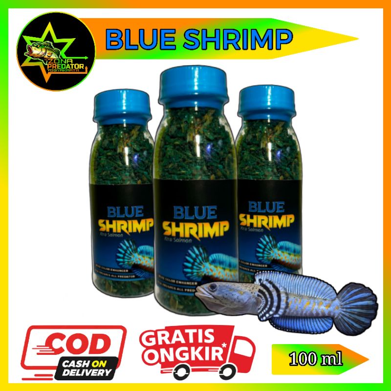 Udang Pakan Ikan Blue Shrimp Kemasan Botol 100 ml