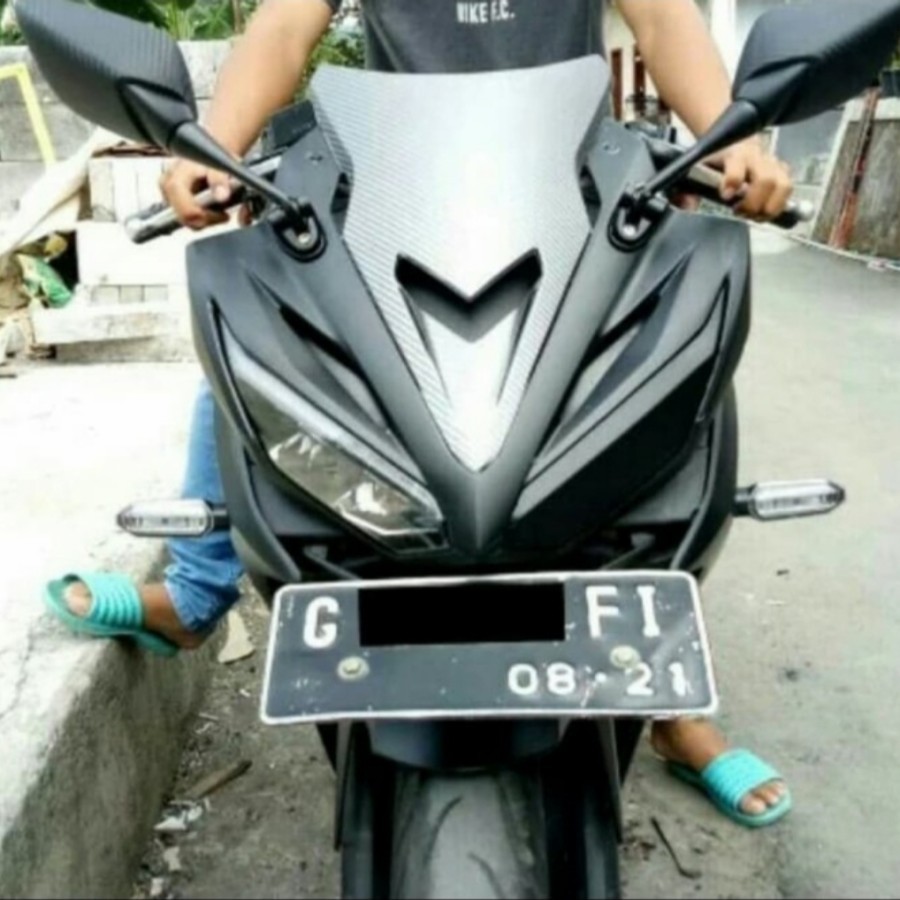 Spion R25 Pendek Kaca Spion R25 Fairing Motor Spion Yamaha R25 Universal Cnc Aksesoris Motor Racing