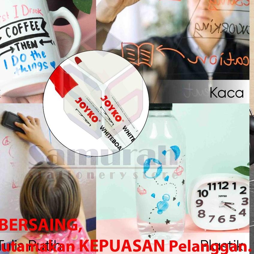 

Harga Bersahabat ♙ Spidol WhiteBoard Marker Joyko WM 60 Hitam / Spidol Papan Tulis Bisa Hapus WM 61 Biru / White Board WM 62 Merah$