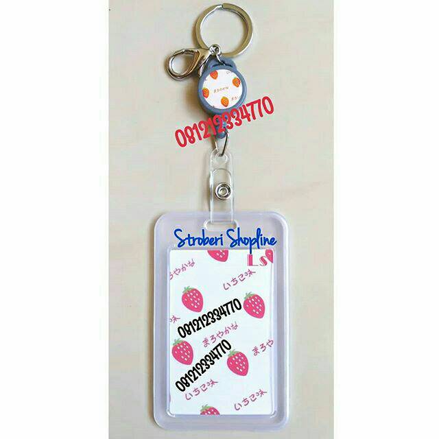 

Tempat id Card Strawberry + Keychain