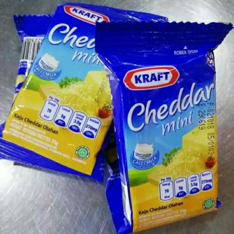 

kraft keju mini cheddar 30 gr