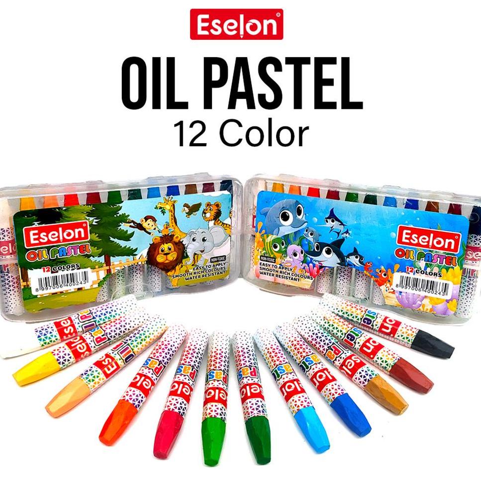 

BARU SPESIAL Crayon / Oil Pastel / Crayon Eselon 12 colors ♕ 894
