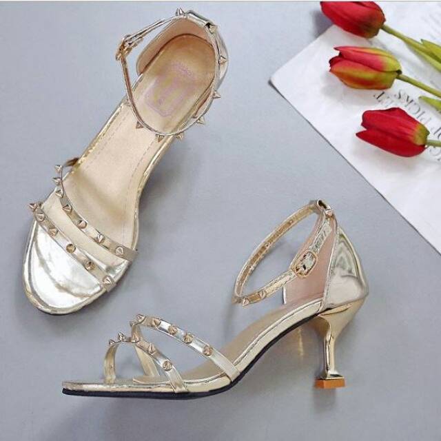 SHH5678 Sendal Heels Import Batam Pesta Kerja