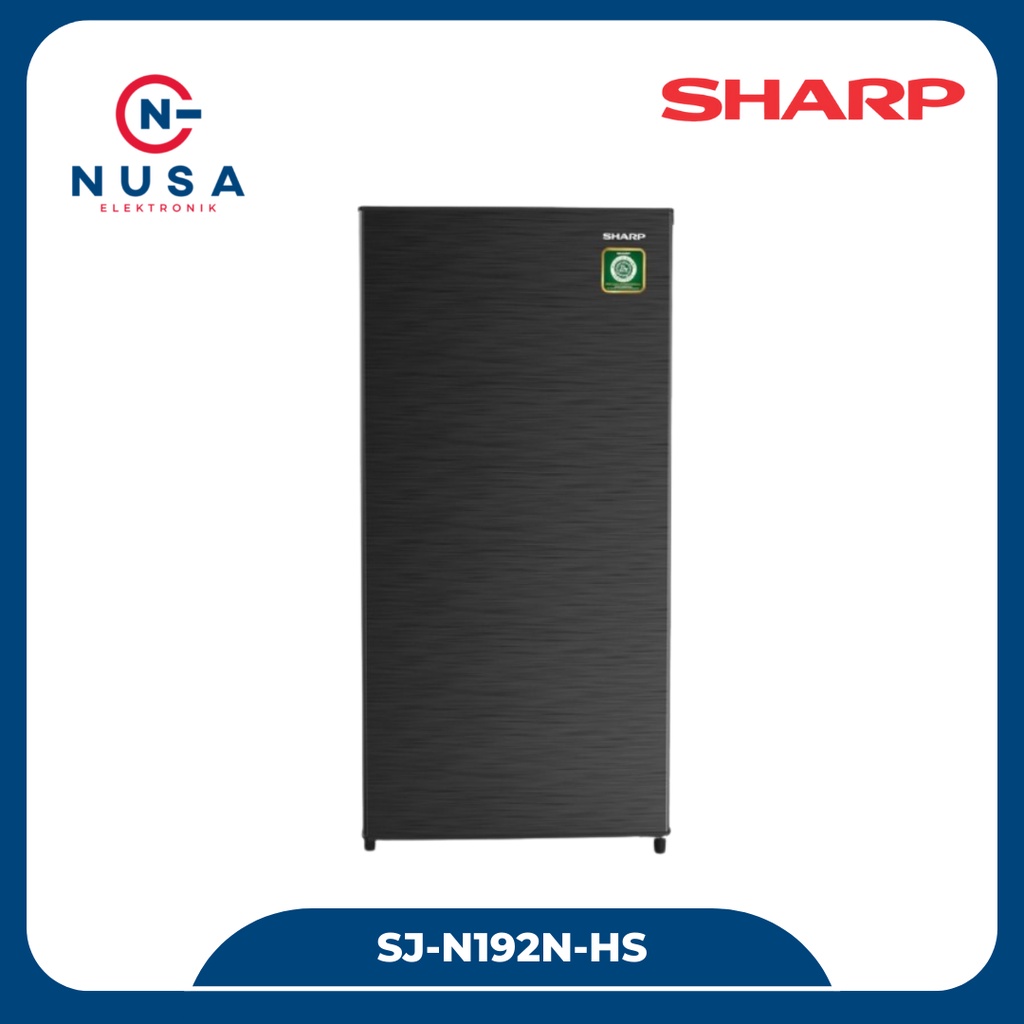 SHARP KULKAS 1 PINTU 184L SJ-N192N-HS / SJN192NHS