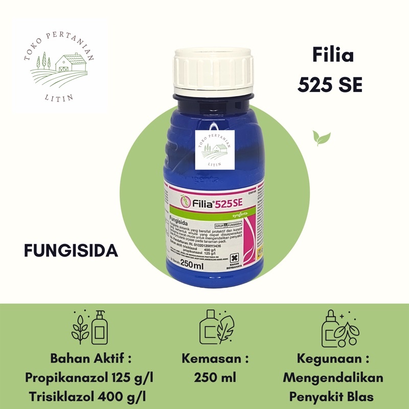 Filia 525 SE - 250 ml (Fungisida) Mengendalikan Penyakit Blas Tanaman Padi