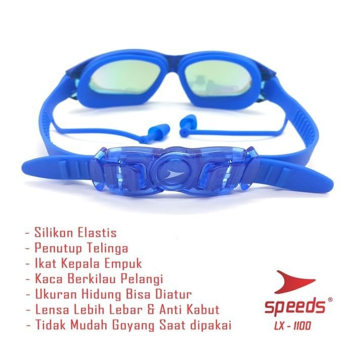 Kacamata renang ANTI FOG &amp; UV PROTECTION SPEEDS LX 1100