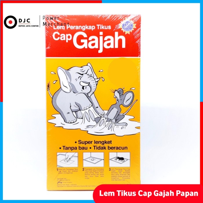 Jual Lucina Lem Tikus Cap Gajah Trap Papan Gr Lem Perangkap Tikus