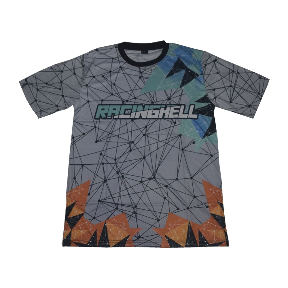 Bisa COD Kaos Racing Hell Lengan Pendek Keren Jersey Motor Balap Model Eksklusif Terbaru