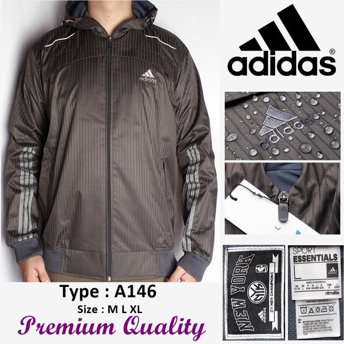 Diskon MODEL TERBARU Jaket Motor Pria harian Waterproof Adidas Tracktop Jaket