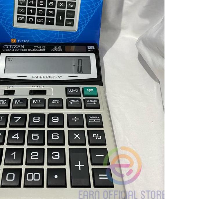 

➳ Kalkulator Citizen CT-912 12 Digit Kalkulator Besar ☀