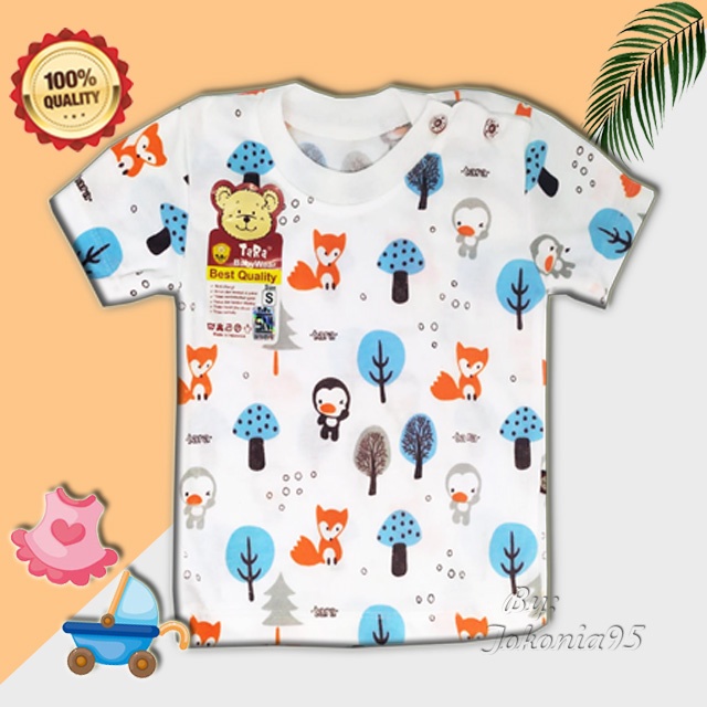 Kaos Oblong Putih Baby Tara - Katun Soft Premium SNI