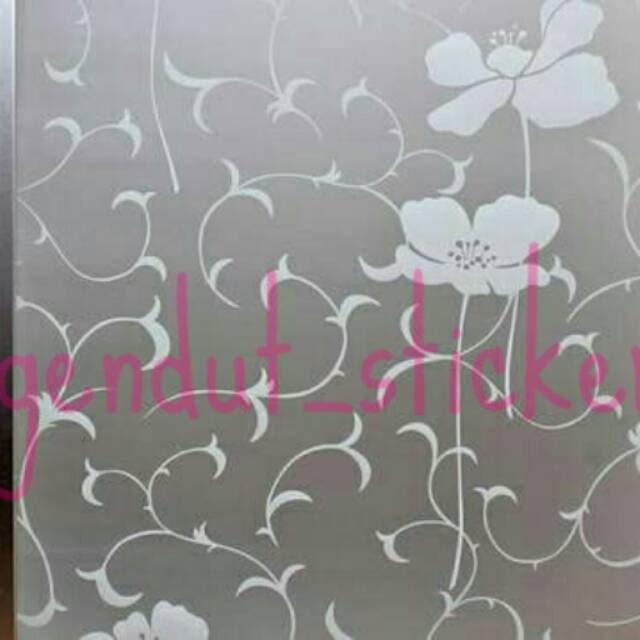 

Sticker/stiker kaca motif/sanblast motif bunga terbaru