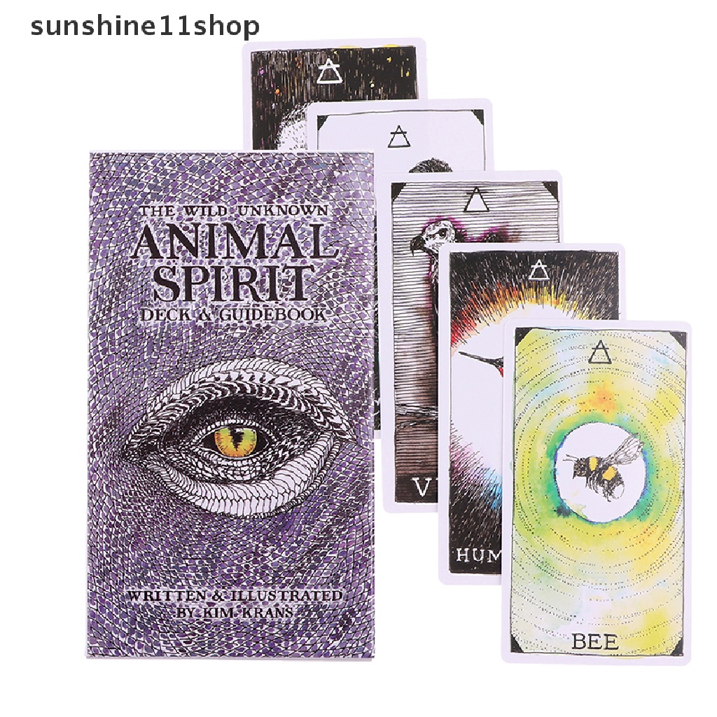 Sho Mainan Board Game Kartu Tarot The Wild Unknown Animal Spirit Oracle