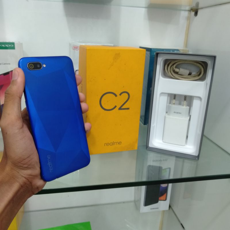 REALME C2 3/32 SECOND FULLSET ORI