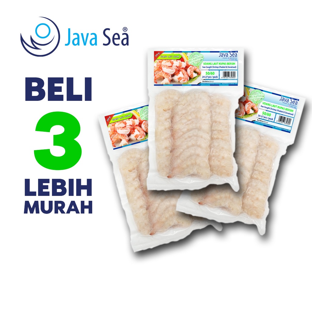 

BELI 3 LEBIH MURAH - Udang Laut Kupas Bersih PUD 50/60