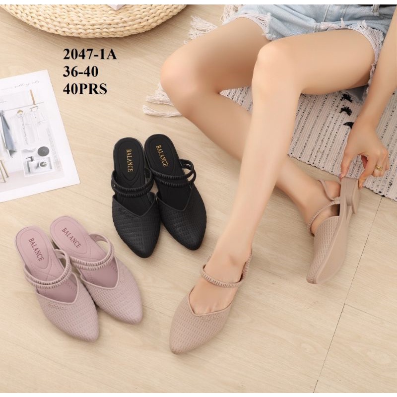 Home-POPITA Bustong Sepatu Wedges Tali Slip On Balance 2047-1a