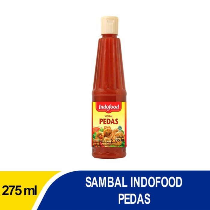 

Sambal Indofood Pedas Pet 275 ML (3 PCS)