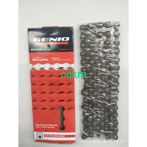 Rantai sepeda GENIO 116  6 speed