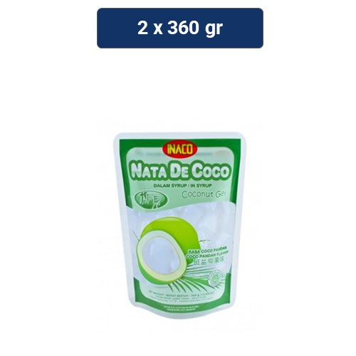 Promo Harga Inaco Nata De Coco Cocopandan 360 gr - Shopee