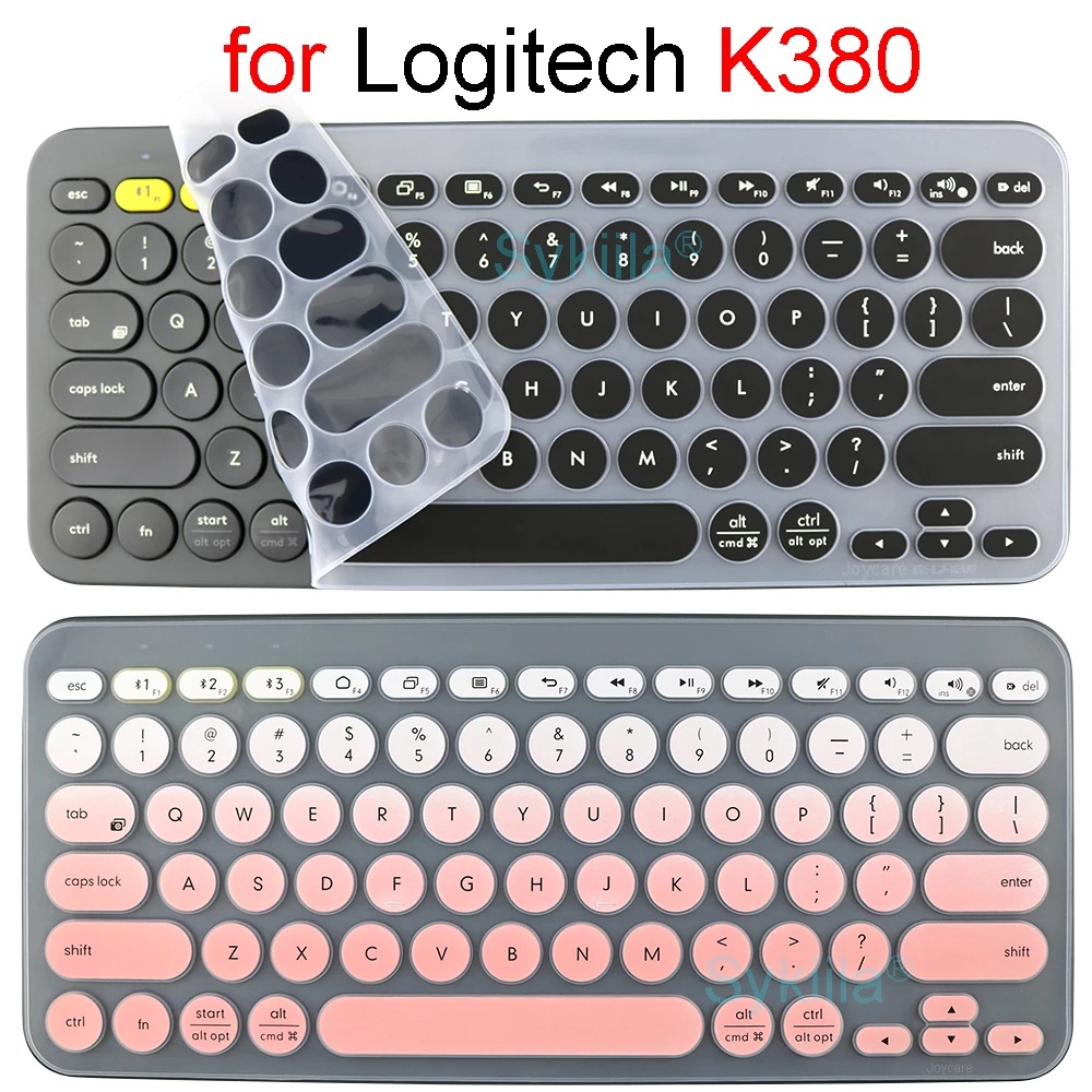 Cover Pelindung Keyboard Wireless Logitech K380 Bahan Silikon Tipis Warna-Warni