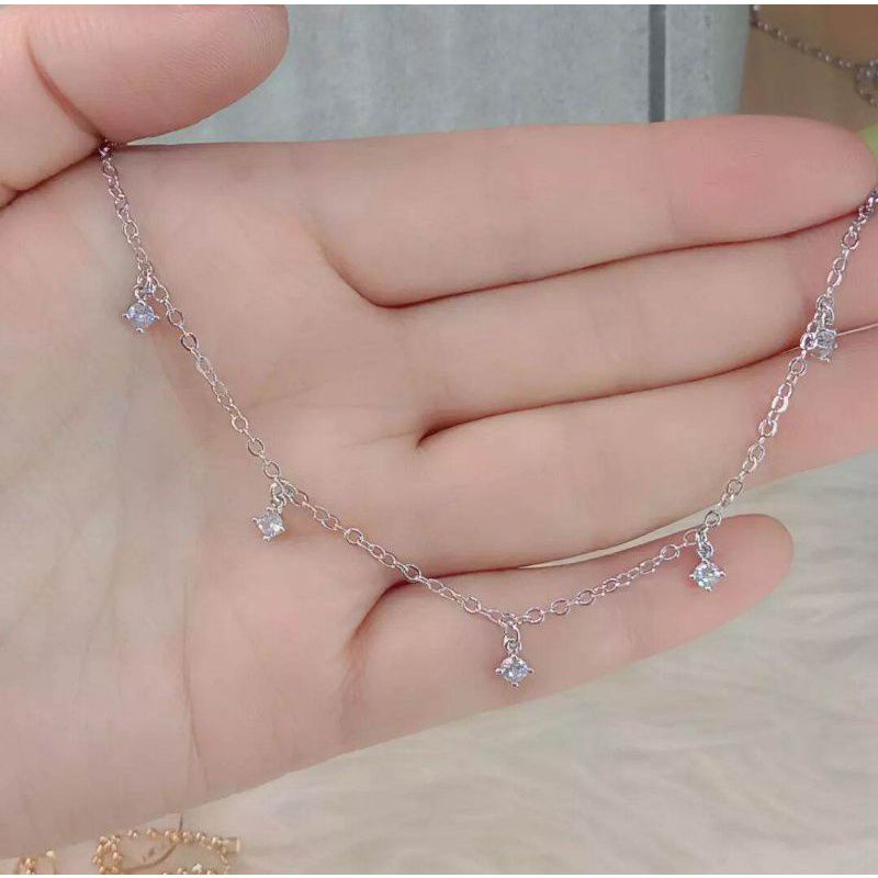 BEL309 SET PERHIASAN PERAK TITANIUM WANITA DEWASA 24K