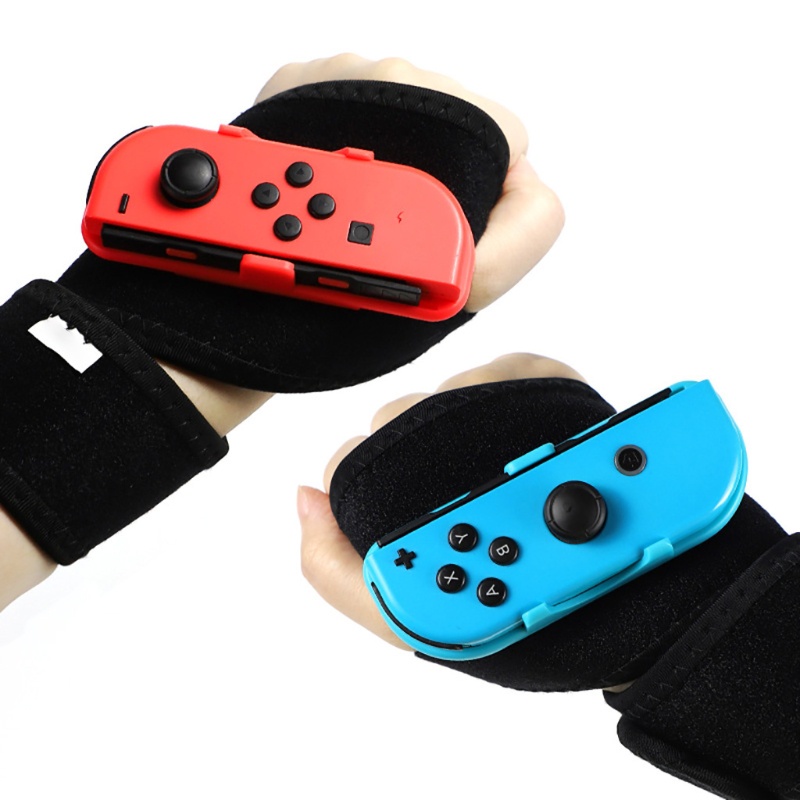 Btsg 1pasang Strap Band Pergelangan Tangan Elastis Adjustable Untuk NS Switch Just Dance Fitness Boxi