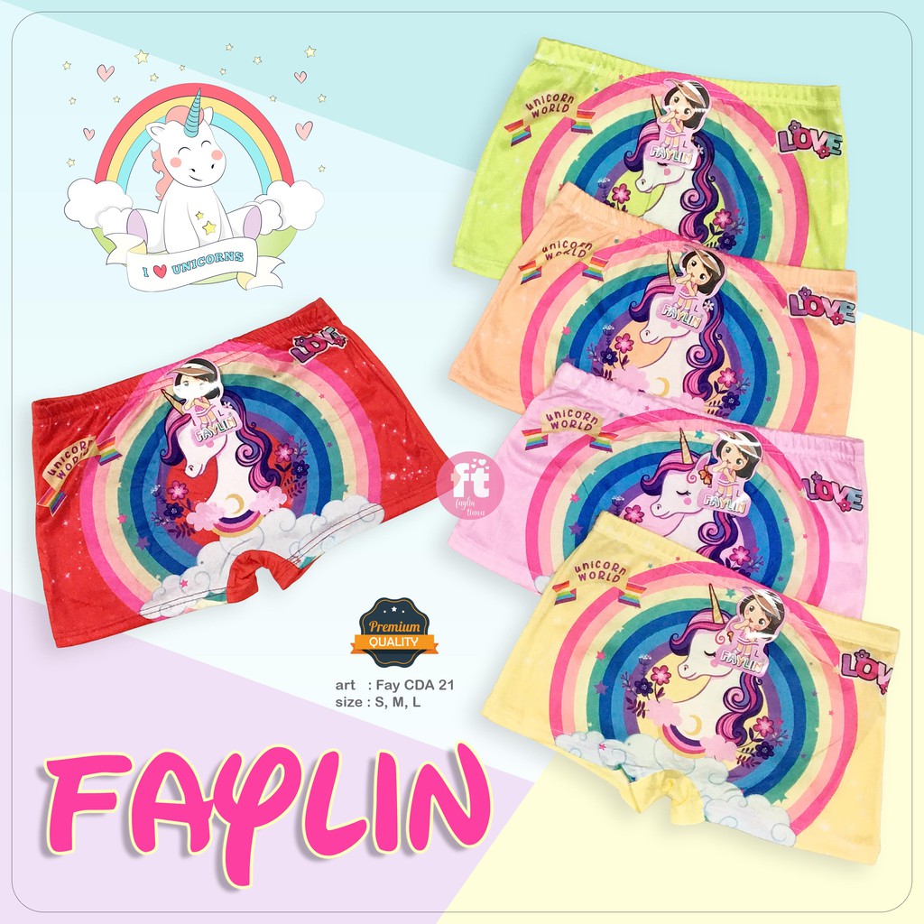 FAYLIN | Celana Dalam Boxer Anak Perempuan / art FAY CDA 21