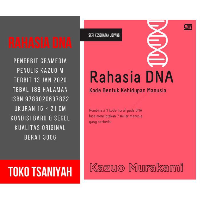 Buku Kesehatan Rahasia Dna Kazuo Murakami Buku Psikologi Sehat Dokter Shopee Indonesia