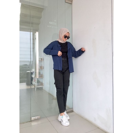 SYILA CARDI - CARDIGAN JAHIT TERBALIK - CARDIGAN WANITA