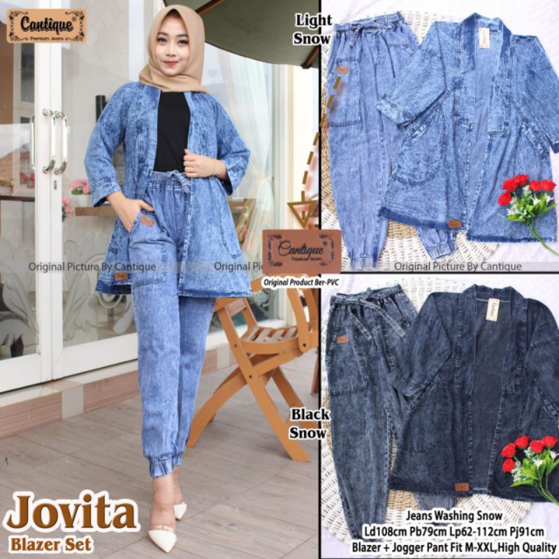 jovita blazer set by Cantique