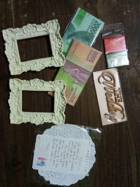 Frame Resin Kotak Ukir Daun 03