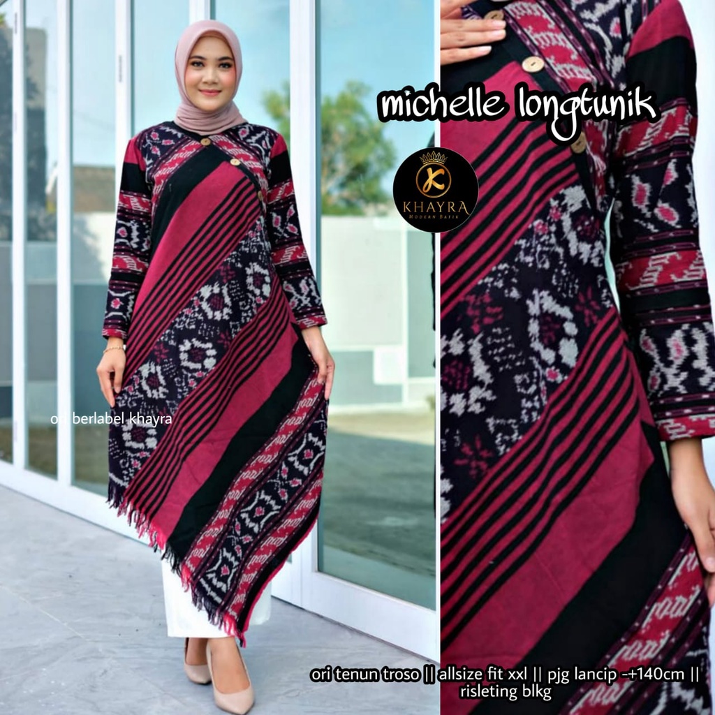 Tunik Batik Tenun Troso Michelle