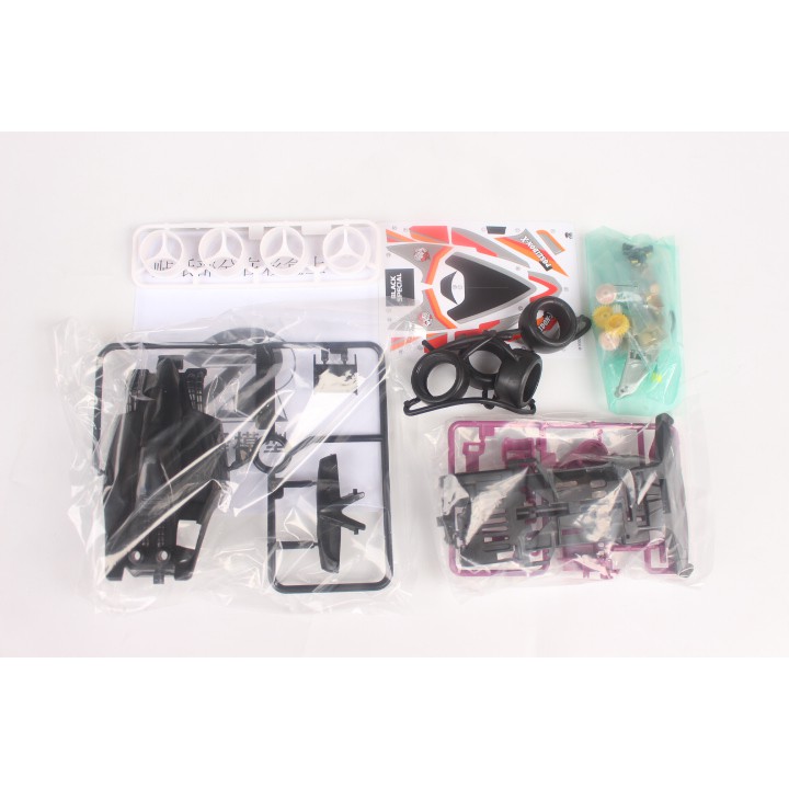 Tamiya Mini 4wd Merk Ruize Poseidon X Black Special Super 1 Chassis