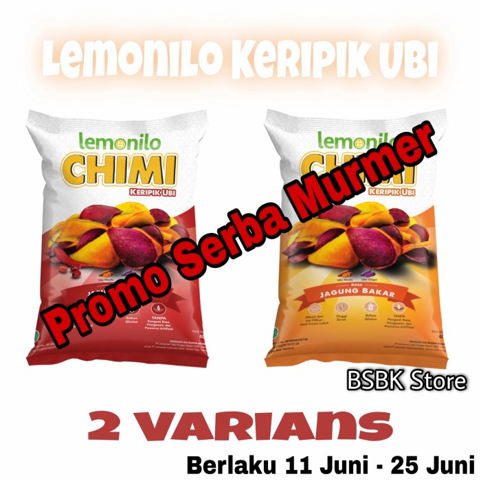 

NEW Lemonilo Chimi Keripik Ubi | Rasa Jagung Bakar - Jagung Balado - Random/Campur
