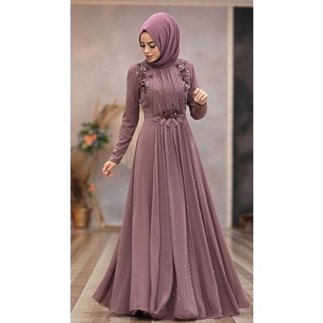 BUTIKCITRA201181,BAJU PESTA WANITA MUSLIMAH MEWAH  BAJU WISUDA &AKAD NIKAH