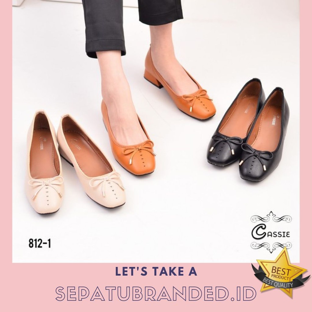 SEPATU/SEPATU IMPORT/SEPATU BRANDED/SHOES/HEELS/SEPATU KANTOR/FLATSHOES/SHOES/CASSIE 812-1/ORIGINAL
