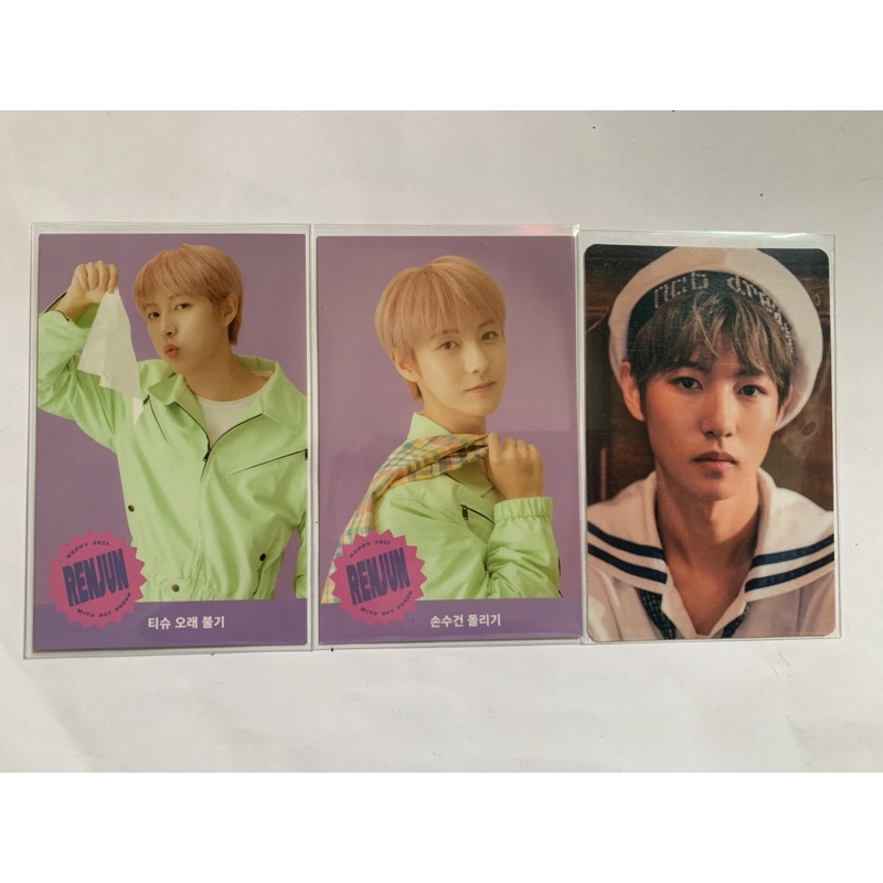 (take all) renjun pc sticker we young + game card